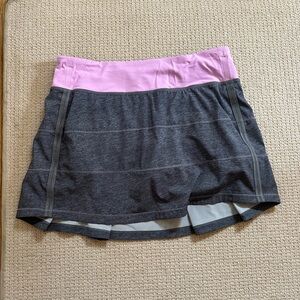 Gray and Pink Athletic Skirt